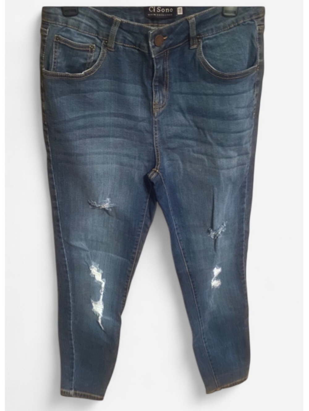 CI Sono Distressed Blue Skinny Jeans